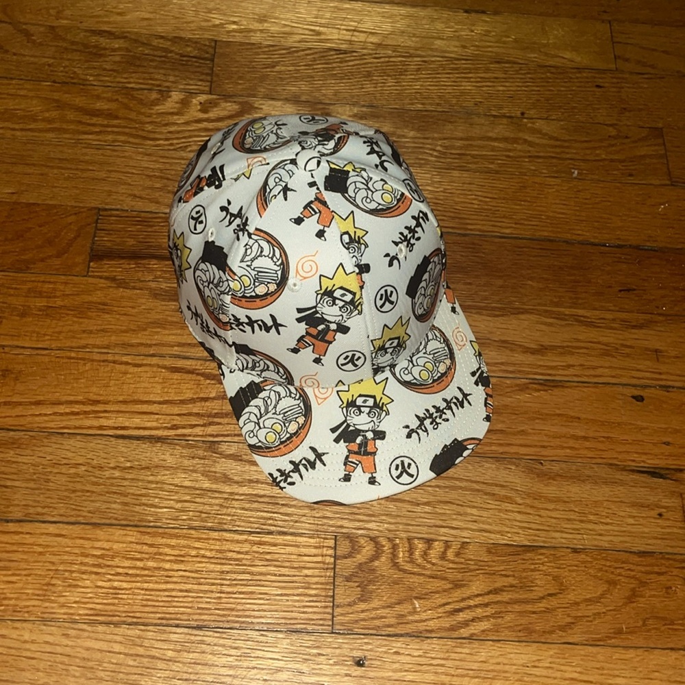 Kids Naruto White Orange Yellow Black Anime Hat